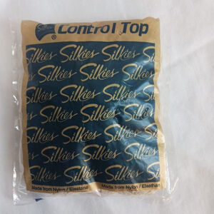 Silkies Vintage Control Top Pantyhose Queen Extra Large Ivory